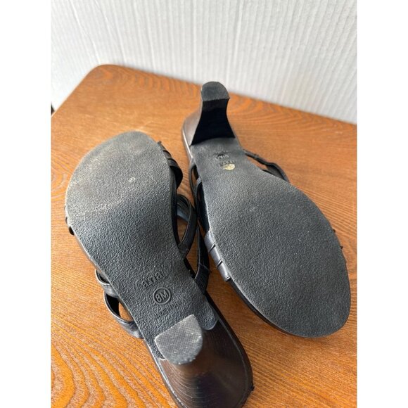 A.N.A. Women’s Slip On Strappy Sandal Heels Black Size 8M Sku 0300 / 2771 - Picture 11 of 14